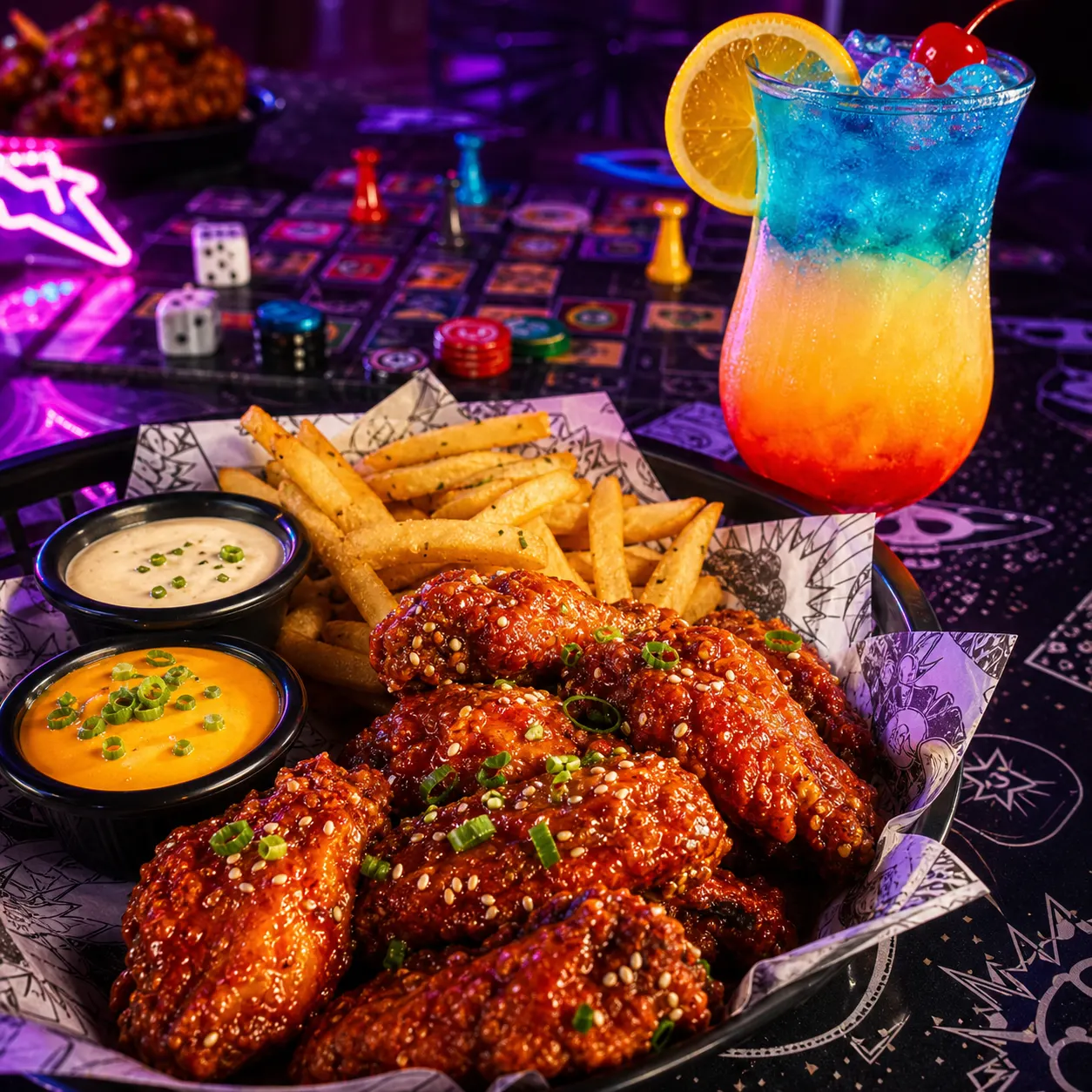 Alitas glaseadas estilo D'CHILL listas para compartir.